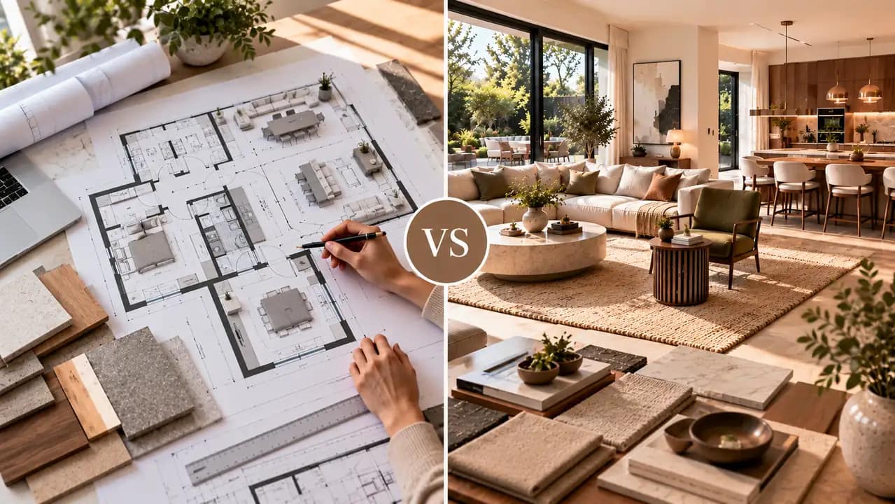 space planning vs interior design